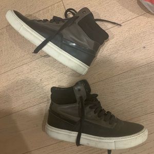 Vince high top leather sneakers size 7